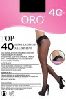 Колготки із заниженою талією ORO Top 40 den, Чорний, 2