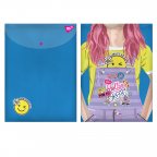 Папка-конверт на кнопке А4 YES Smiley Girl 491882 33х24 см