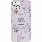 TPU+PC чохол Secret Garden with MagSafe для Apple iPhone 15 (6.1")