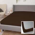 Простынь на резинке 29165 90х200 см шоколадная