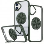 TPU+PC чохол Metal Ring with MagSafe для Apple iPhone 16 (6.1")