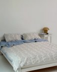 Постельное белье евро Dushka Home Сатин 21063 200х220 см
