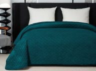 Плед-покрывало Dushka Home Велюр 21322 200х220 см изумрудный