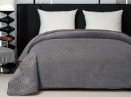 Плед-покрывало Dushka Home Велюр 21324 200х220 см серый