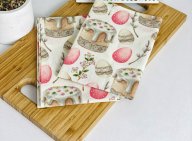 Салфетка сервировочная с тефлоновым покрытием OMS Пасхальная 4 IP-0008 60х40 см