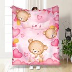 Плед 3D именной Teddy 30245 180х215 см