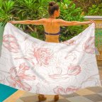 Парео пляжное с 3D принтом Rose Dusk 31109 80х150 см