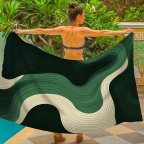 Парео пляжное с 3D принтом Wave Spirit 31097 80х150 см