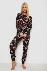 Пижама женская с принтом, цвет черный, 238R5658