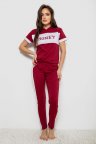 Пижама женская, цвет бордовый, 243R1488-006