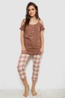 Пижама женская, цвет коричневый, 243R1602-014
