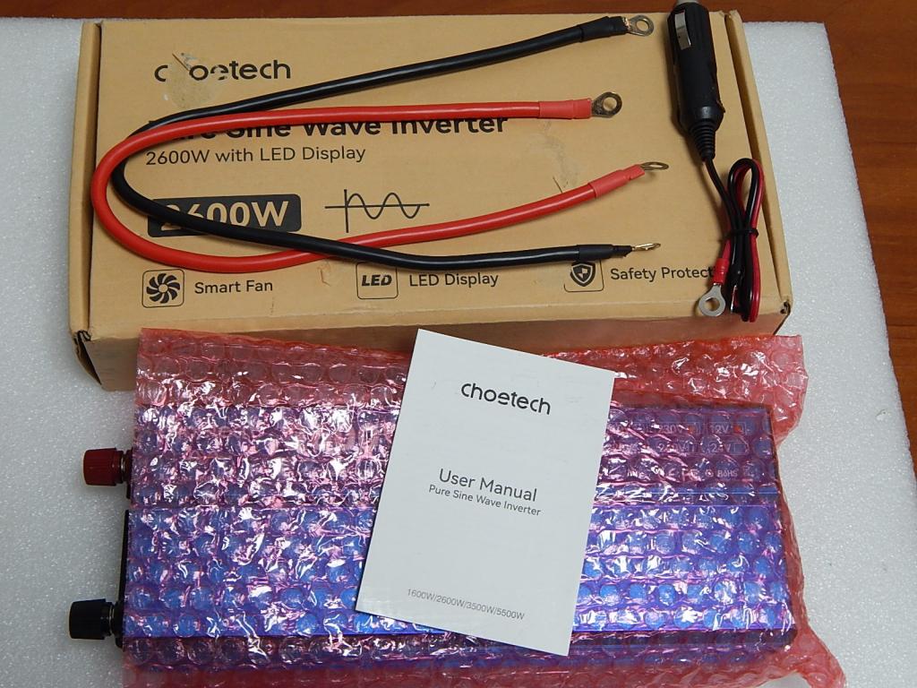 Інверторавтомобільний12\220V1300Вт,пікова2600W,чистасинусоїда,CJ2600Q-V2-UNIV
