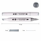 Маркер спиртовой Santi Professional SA-CG4 390831 холодный серый 4