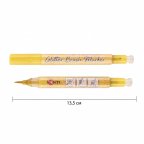 Маркер акварельный Santi Glitter Brush 390762 золотой