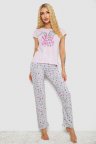 Пижама женская с принтом, цвет розовый, 243R7077