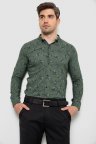 Рубашка мужская с принтом, цвет хаки, 214R1043