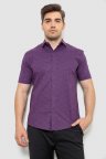 Рубашка мужская с принтом, цвет фиолетовый, 214R7339