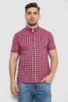Рубашка мужская в клетку, цвет красный, 214R2445-6