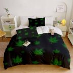 Постельное белье 3D полуторное из микросатина CalmLeaf 31399 150х215 см 50х70 см