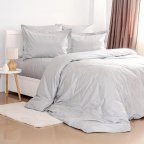 Постельное белье евро ТЕП Grace Jacquard Light Grey 2-04547_31833 200х220 см светло-серое