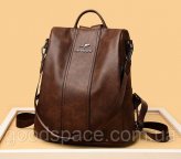 Жіночий міський рюкзак кенгуру сумка, невеликий прогулянковий рюкзачок трансформер Коричневий