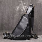 Сумка шкіряна сумка бананка нагрудна, слінг барсетка натуральна шкіра