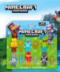 Фігурки герої лего набір Майнкрафт зі зброєю, набір фігурок у коробці Minecraft