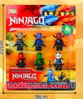 Фігурки герої лего набір Майнкрафт зі зброєю, набір фігурок у коробці Minecraft NinjaGo
