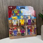 Фігурки герої лего набір Майнкрафт зі зброєю, набір фігурок у коробці Minecraft Digital Circus