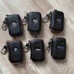 Автомобільний, виготовлений зі шкіри чохол брелок для ключів від машини, брелок сигналізації натура