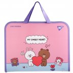 Папка-портфель В4 YES FC Line Friends Choco and Cony 492239 26х35х3 см