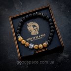 Браслет для чоловіків зі знаком Зодіаку Телець натурального каміння Діва