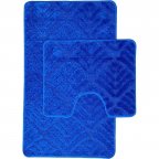 Набор ковриков для ванной Vezzer Standart VZS6505CROCUS 2 предмета темно-синий