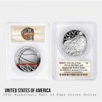 🇺🇸 🏀 2020 Basketball Hall of Fame Silver Dollar Colorized — PR70DCAM (PCGS) | Зала  Баскетболу