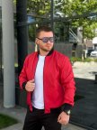 Бомбер червоний новий 5XL