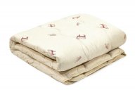 Одеяло полуторное шерстяное Viluta Premium Light 21383 140x205 см бежевое