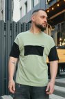 Футболка чоловіча "FreeDom" Intruder оливково-чорна L-XL
