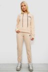 Спортивный костюм женский двухнитка, цвет бежевый, 214R1419-005