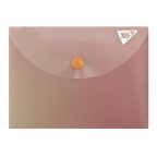 Папка-конверт на кнопке B7 YES Fusion 492303 15х11 см дымчато-розовая