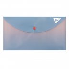 Папка-конверт на кнопке А6 YES Fusion 492297 24х13 см розово-голубая