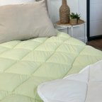 Одеяло двуспальное стеганое зимнее из бамбукового волокна Leri Max Bamboo 21452 180х210 см салатово