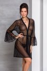 Воздушный пеньюар Passion LOVELIA PEIGNOIR 2XL/3XL Черный