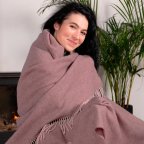 Плед шерстяной Love You 6063 140х200 см розовое