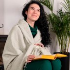 Плед шерстяной Love You 6064 140х200 см светло-бежевый