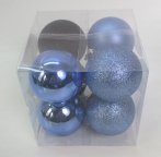 Набор игрушек на елку Novogod'ko 974409 6 см 8 шт голубой