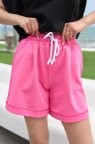 Шорты женские с защипами "Mira" розовые L