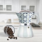 Гейзерная кофеварка Gusto Lazio GU-1005-6 300 мл 6 чашки белая