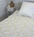 Одеяло двуспальное двойное 4 сезона из холлофайбера Arda 21559 175х215 см бежевое