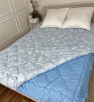 Одеяло двуспальное двойное 4 сезона из холлофайбера Arda 21562 175х215 см синее