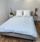 Одеяло евро двойное 4 сезона из холлофайбера Arda 21557 195х215 см голубое